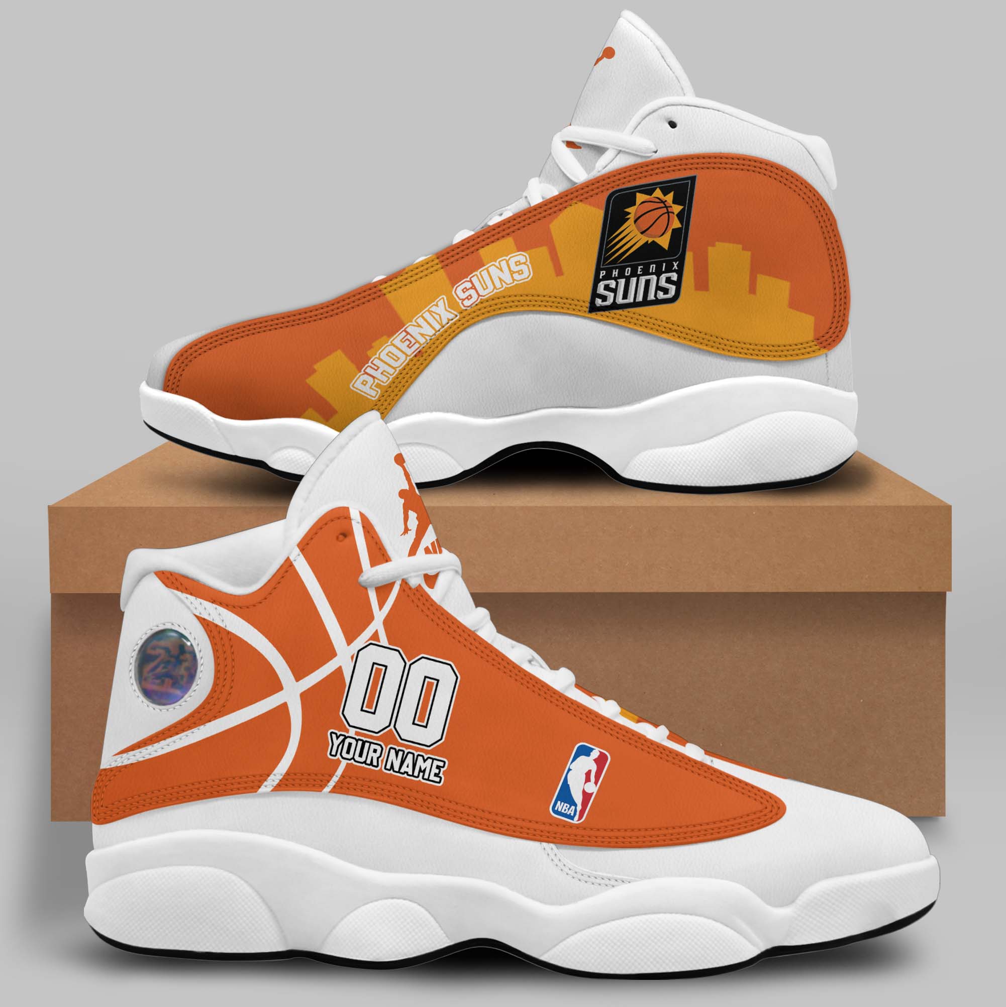 Phoenix Suns Basketball Team Purple Air Jordan 13 Shoes Gift For Fans