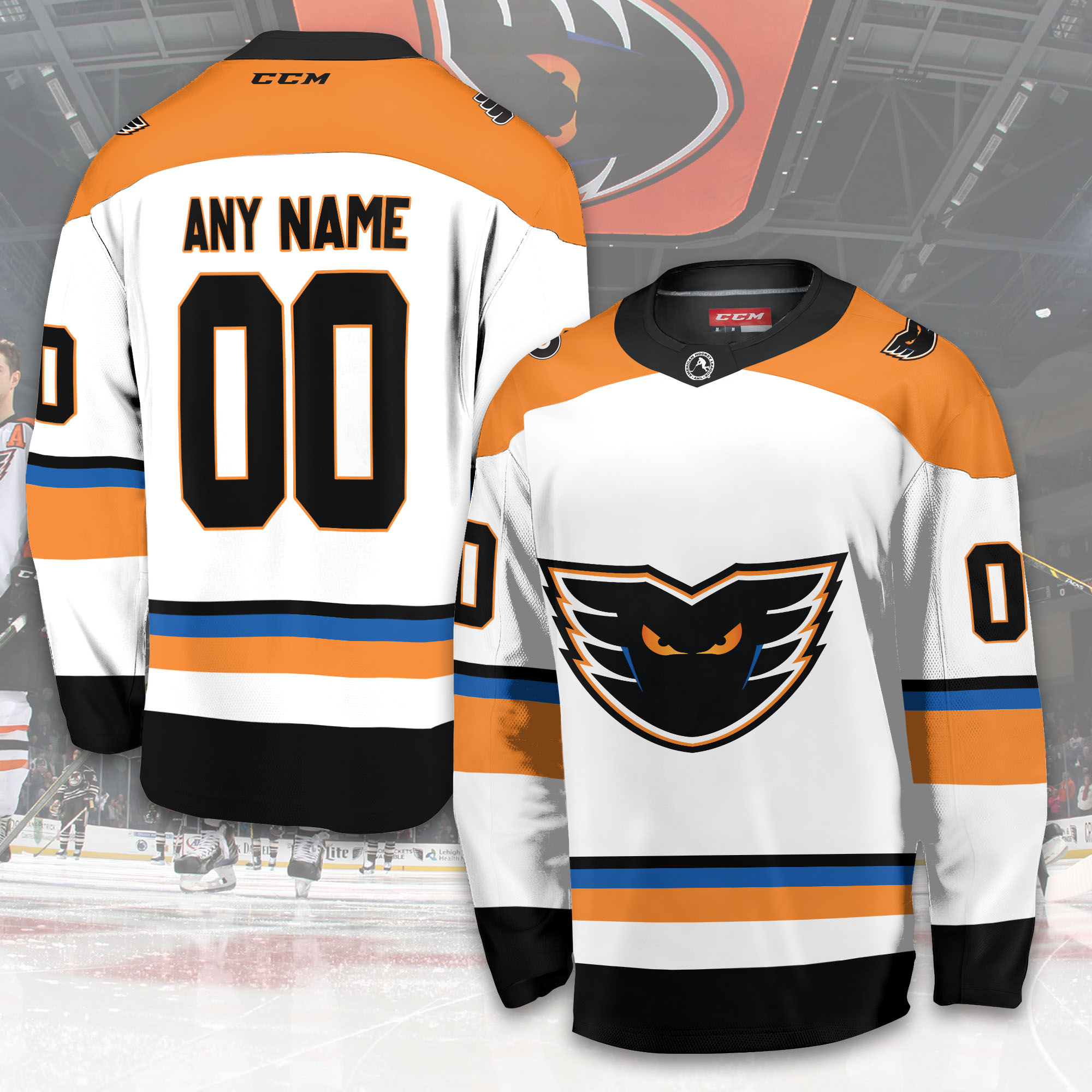 Personalized AHL Lehigh Valley Phantoms Men’s and Women Hockey jersey 2023-2024